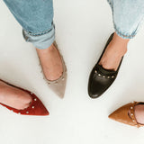 Jasmine Ballerina Flat in Red