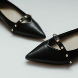 Dahlia Ballerina Flat in Black