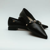 Dahlia Ballerina Flat in Black