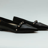 Dahlia Ballerina Flat in Black