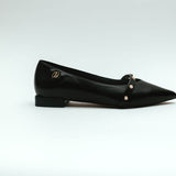 Dahlia Ballerina Flat in Black