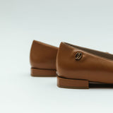 Dahlia Ballerina Flat in Tan