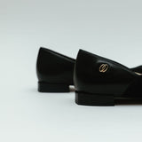 Jasmine Ballerina Flat in Black