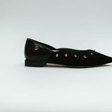 Jasmine Ballerina Flat in Black